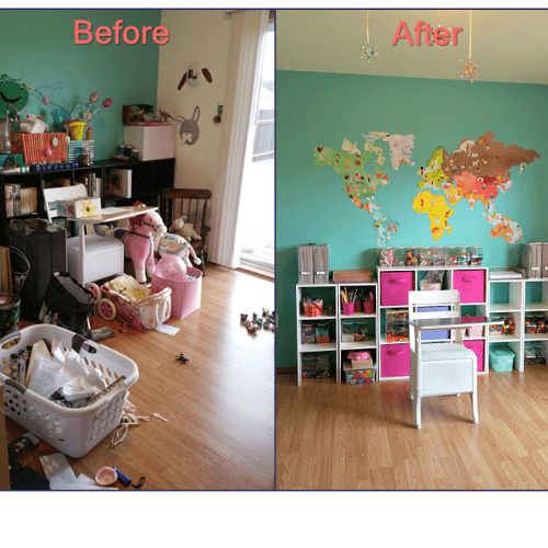 Classroom Organization - Before & After