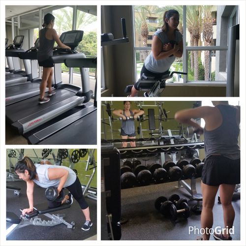My clients working hard on reaching their goals!