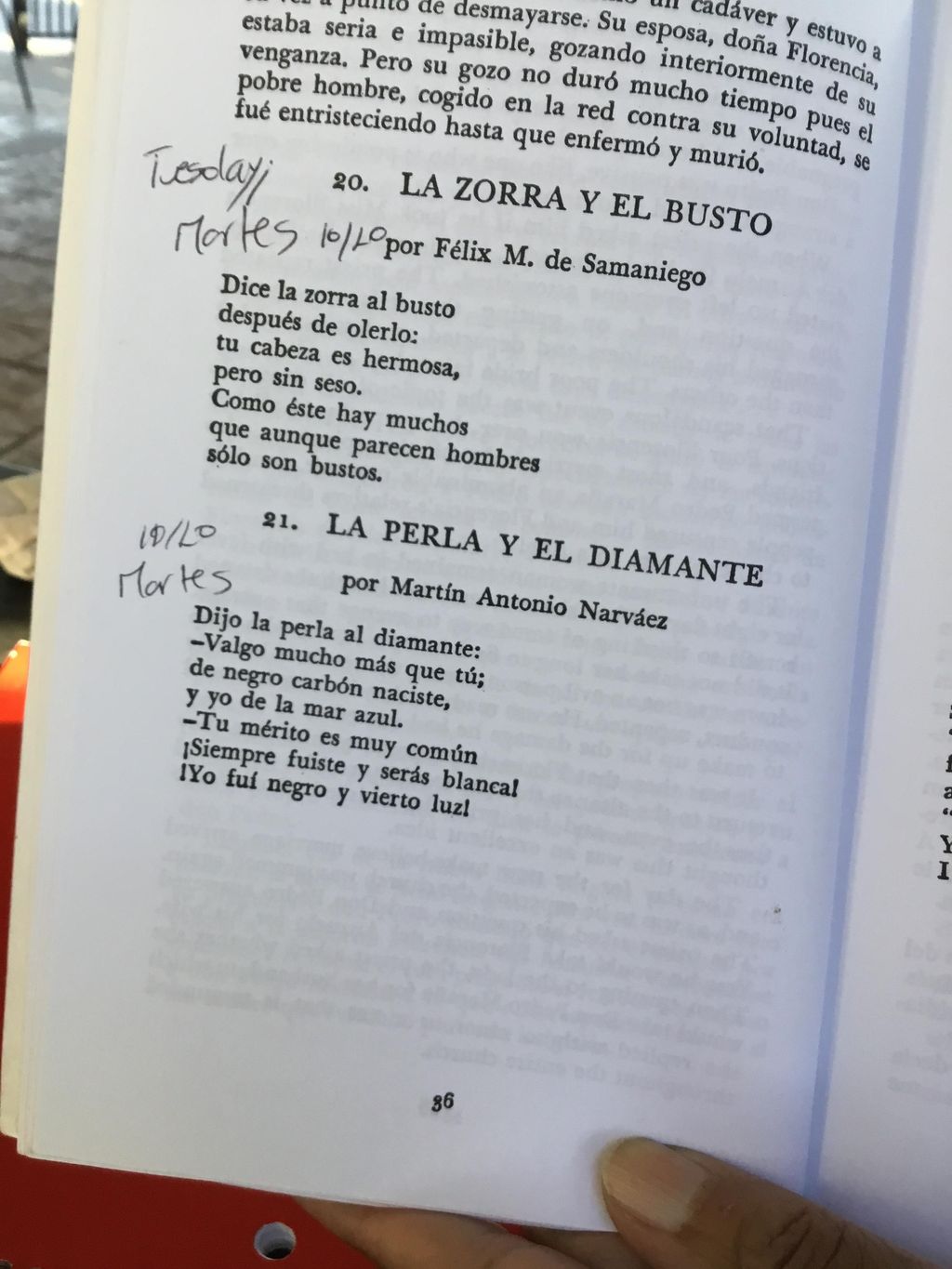 This paragraphs on the Short stories in Spanish fo