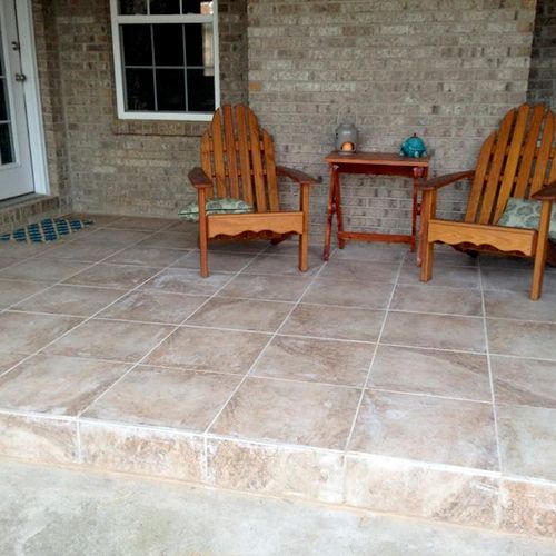 Tiled Patio