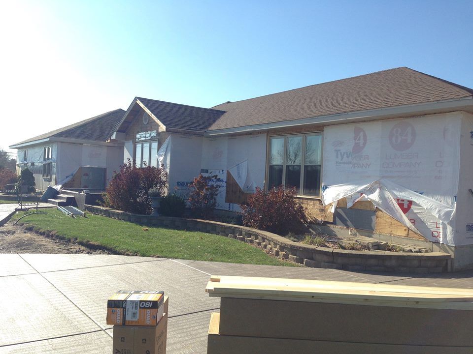 In progress home remodeling.