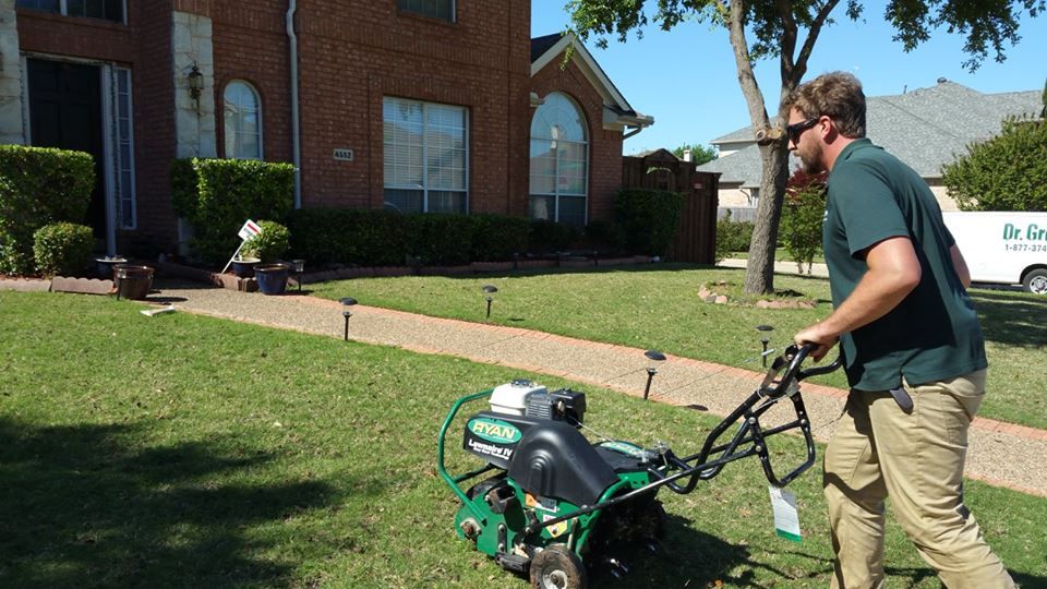 We aerate lawns.