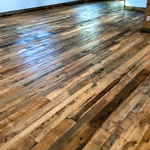 Reclaimed Wood Flooring Install