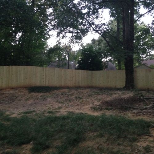 A look at the finished fence.