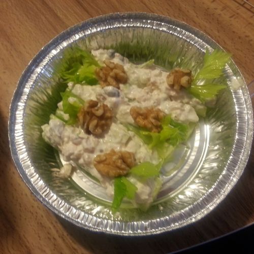 Healthy Waldorf salad(no Mayo) w/Celery sticks