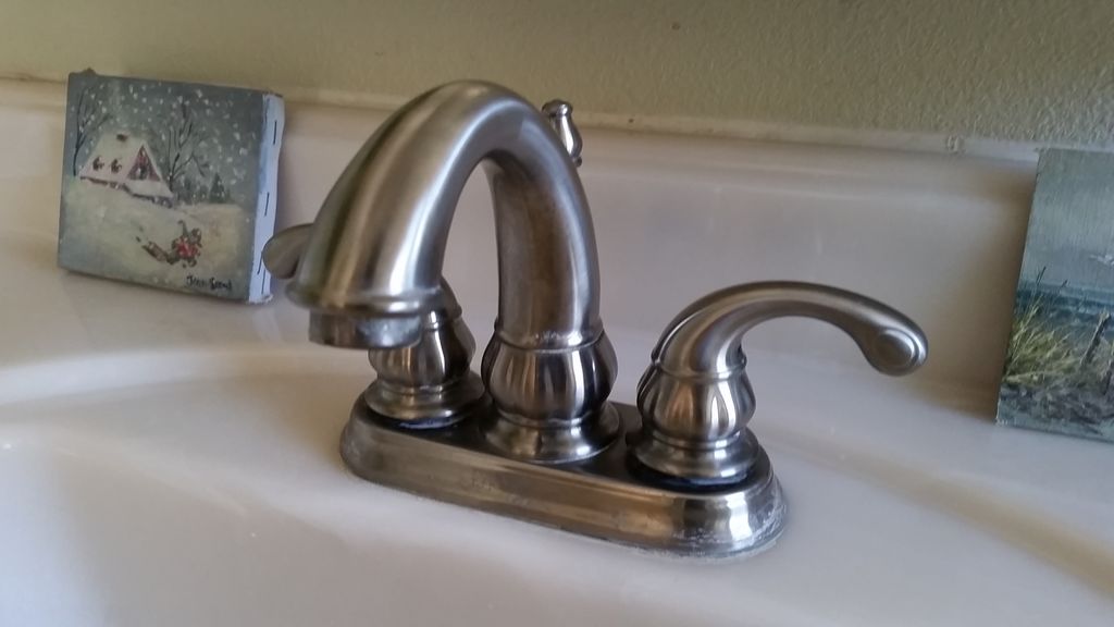 new bathroom faucet install
