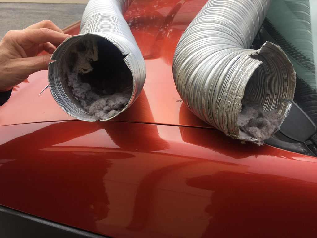 Dirty dryer vent