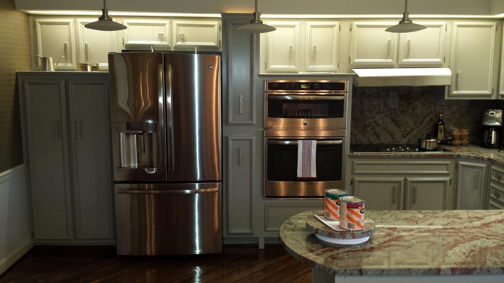 Kitchen remodel. Custom double oven cabinet, Custo