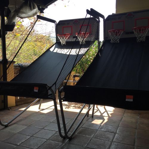 Our double Basketball Arcade Hoop Rental Packages!