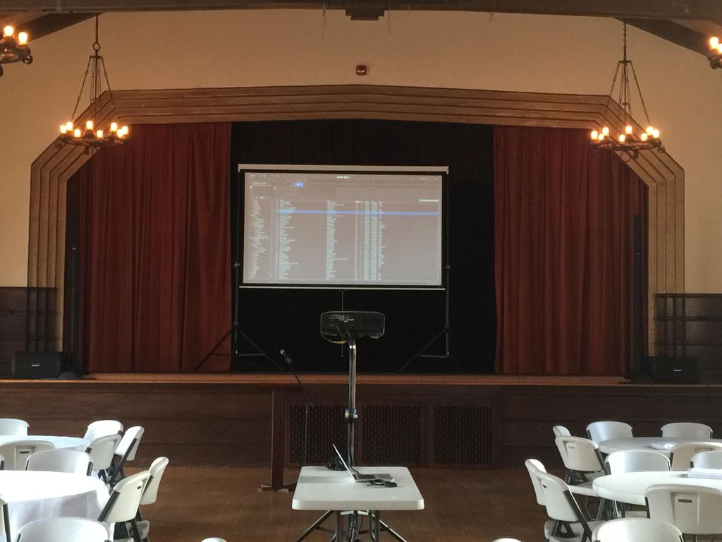 Projector setup with Bose