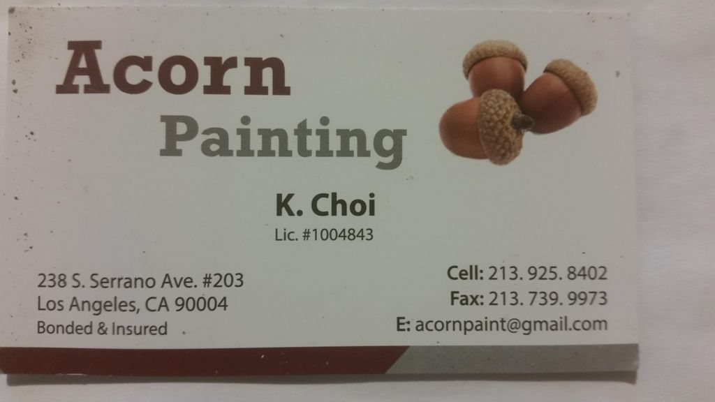 acorn painting