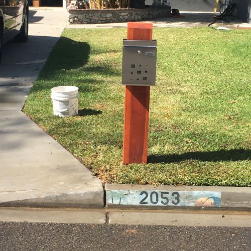 Post built and mail box installed
