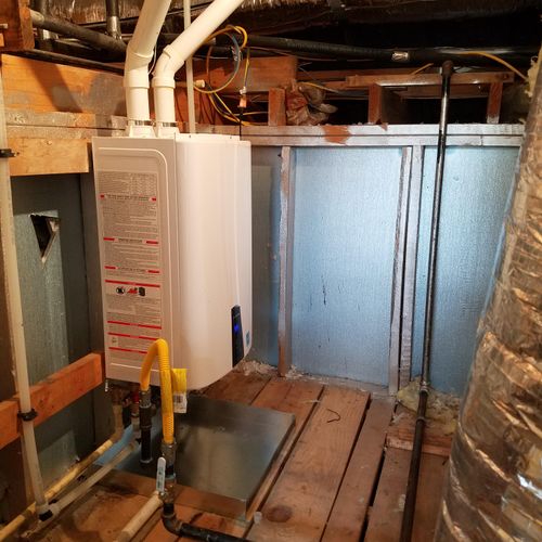 Navien Tankless Water Heater Installed