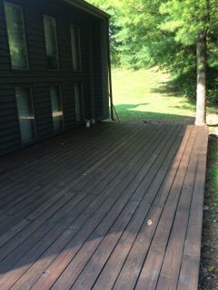 Finished Deck Staining
