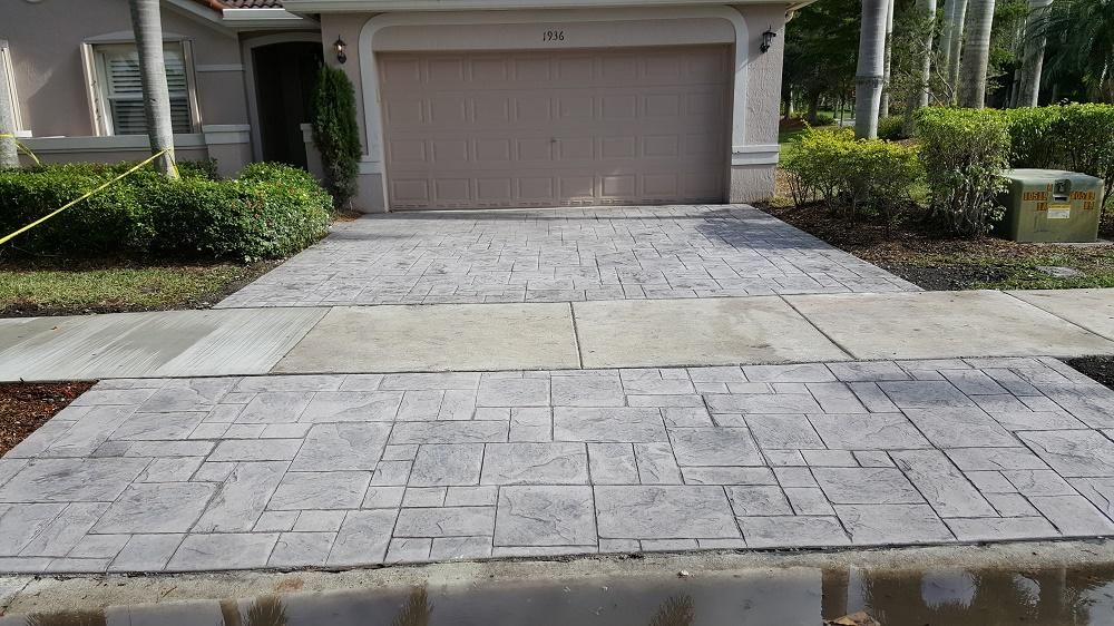 We removed asphalt and poured a 6 inch concrete sl