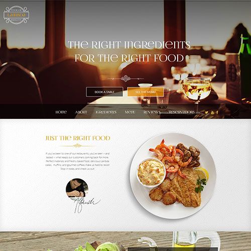 Sophisticated and eye-catching landing page templa