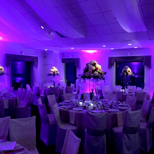 I love to design lighting as well (Purple Wedding 