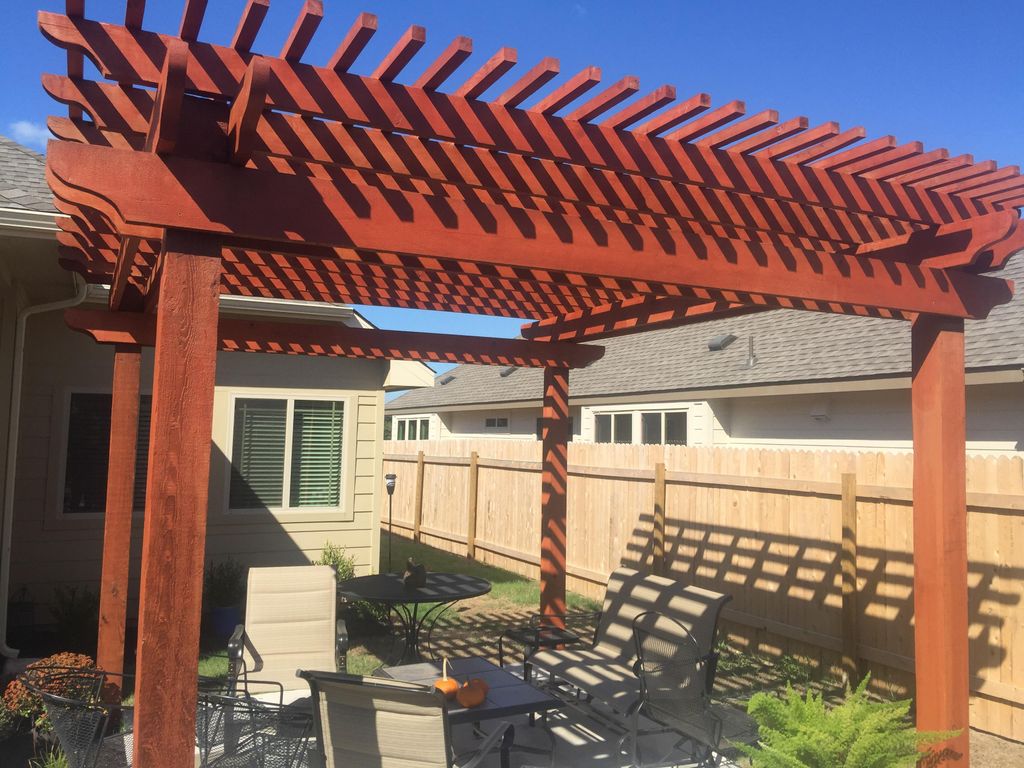 Residential work order/Seal and stain pergola 