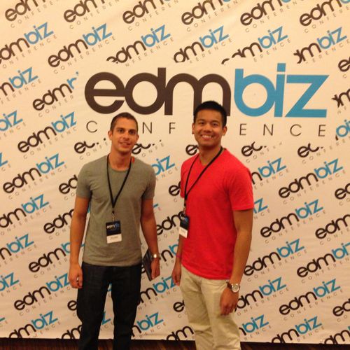 Showcasing our startup at EDMbiz in Las Vegas