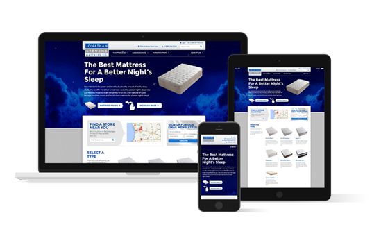 Jonathan Stevens Mattress website and mattress pho