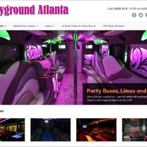 Playground Atlanta website - custom Wordpress Desi