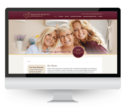 Website design for a small medical practice in Alb