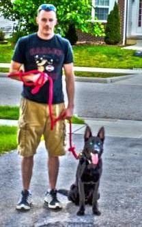 Matt and Sig doing obedience work