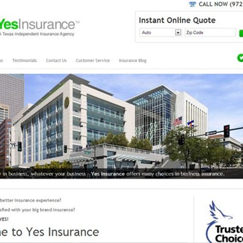 YES Insurance - Joomla CMS Website