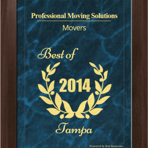 The best moving company in the Tampa bay area for 