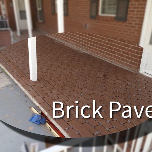 ....I can do brick paving too!