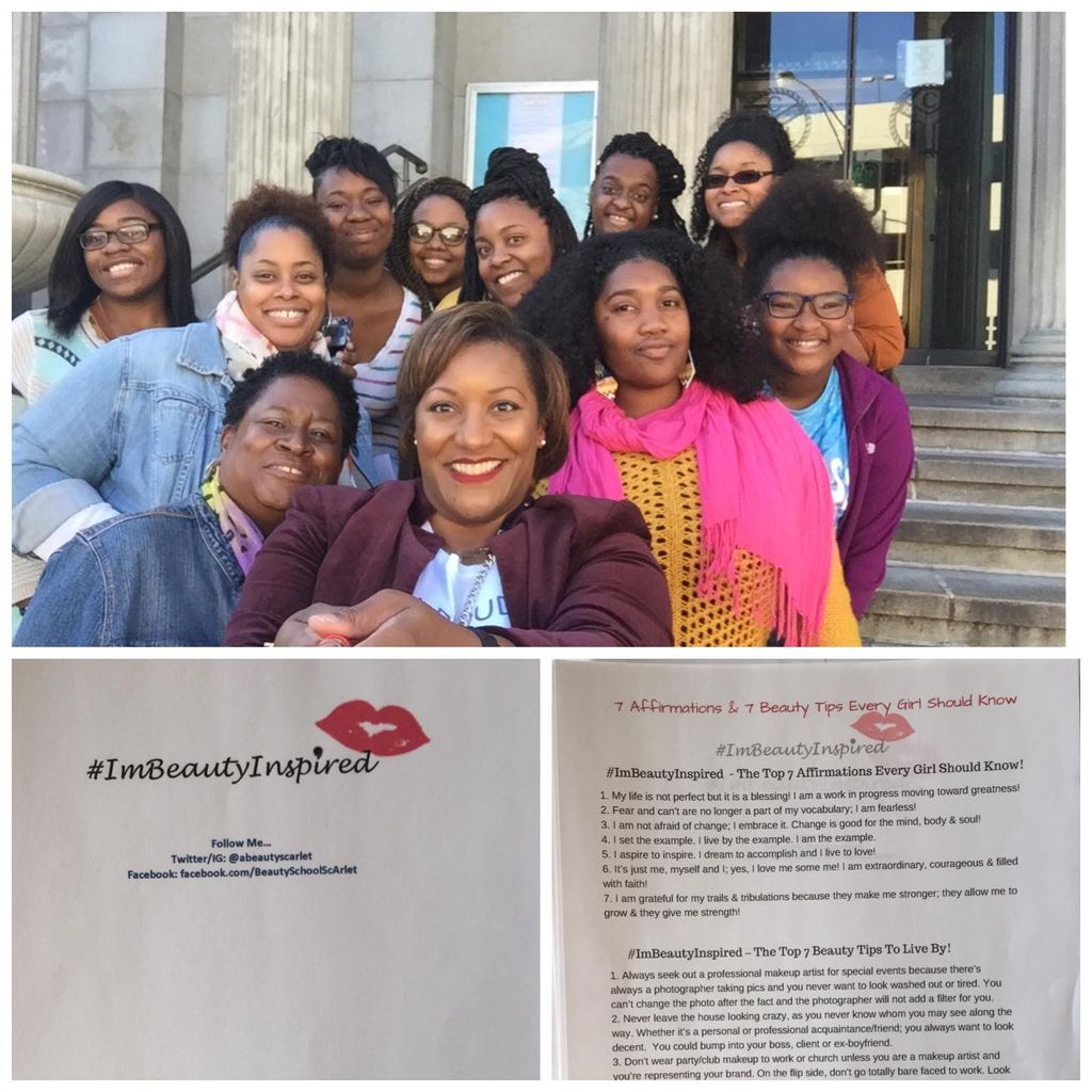 I conducted a workshop for a group of teen girls. 