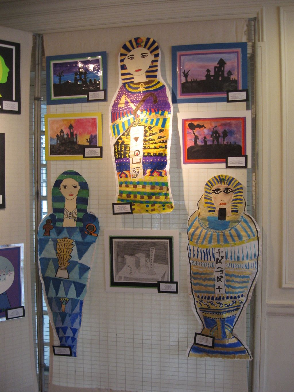 artwork displayed from my classes for Annual "Youn
