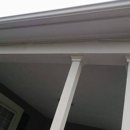 Soffit replacement and paint.