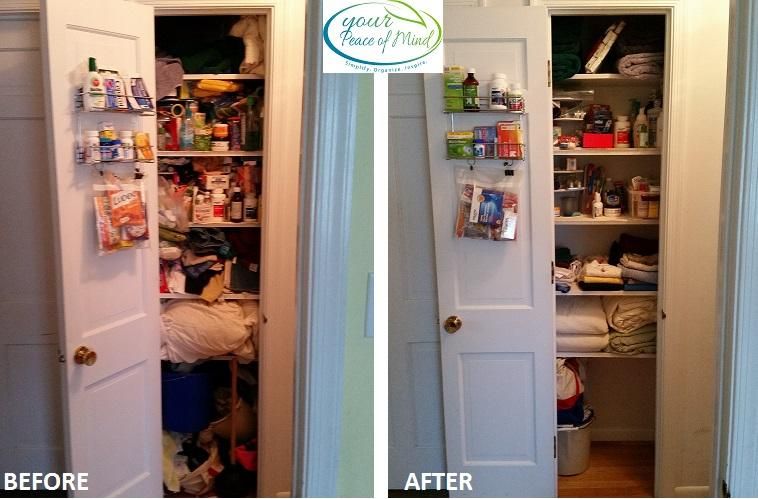 Closet purge and reorganize