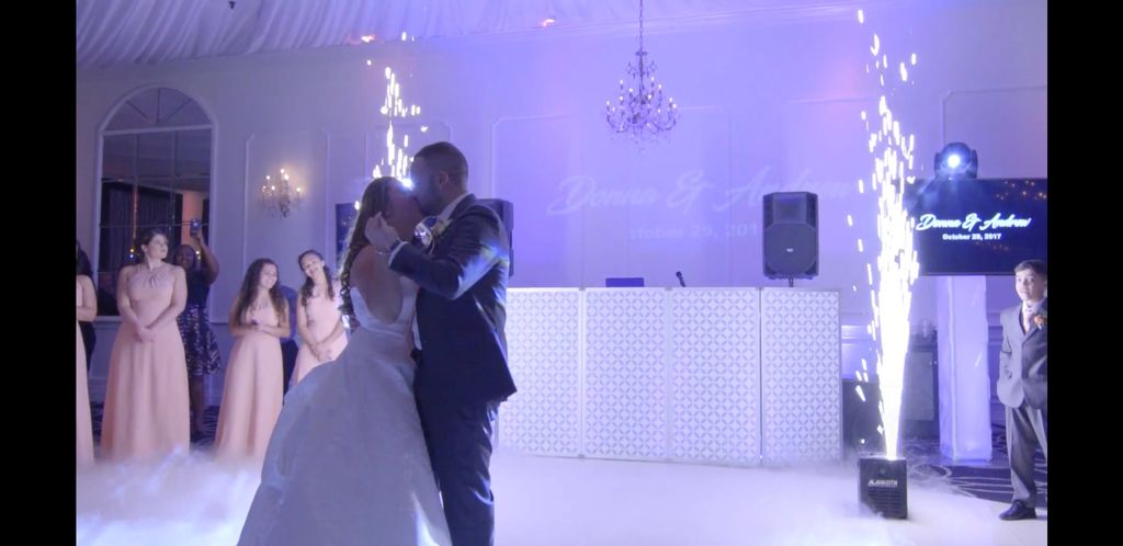 Sparklers for first dance