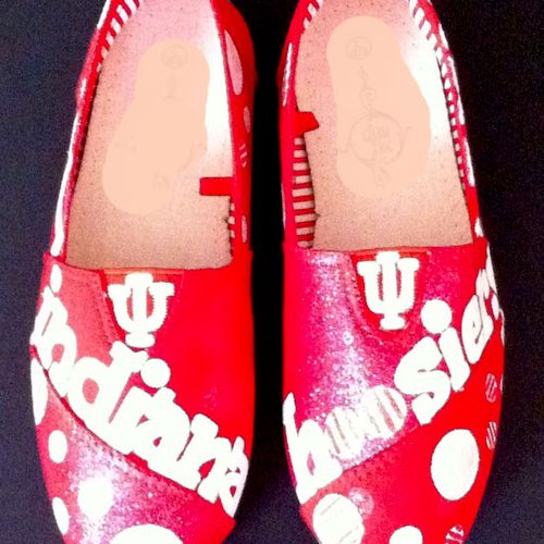 handpainted shoes