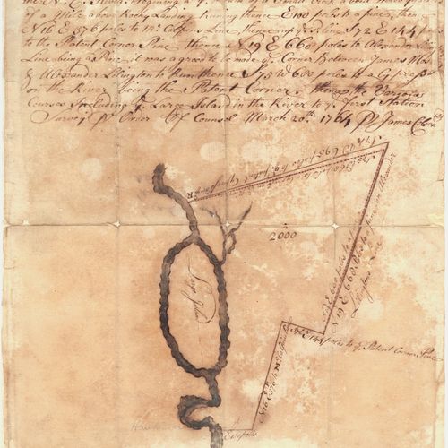 1764 Colson survey on the Cape Fear River