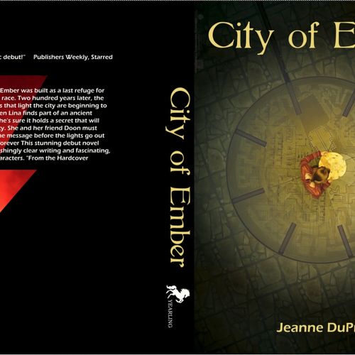 My own book cover design for "The city of ember."