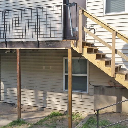 repair of an apartment complex deck that had been 