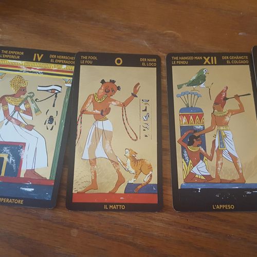 One of my many decks Tarot of Nefertiti