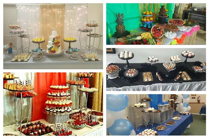 A dessert table can become the centerpiece of your