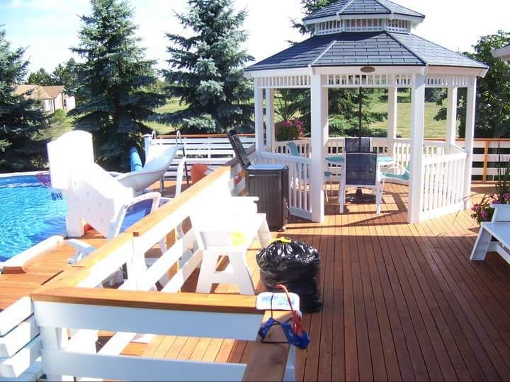 Complete assembly, PVC gazebo.