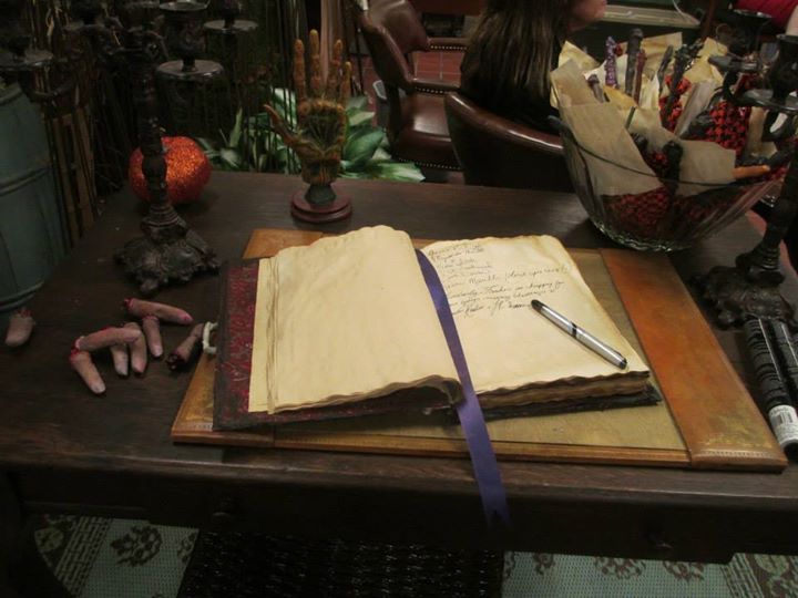 Halloween 2014 wedding reception guest book create