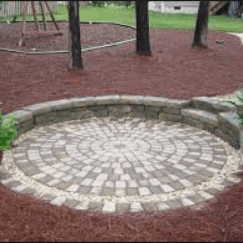 Circular Garden Patio