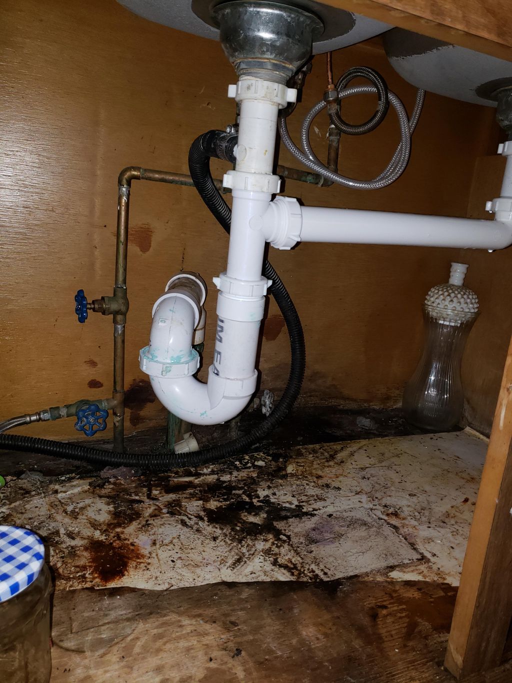 repipe underneath kitchen sink