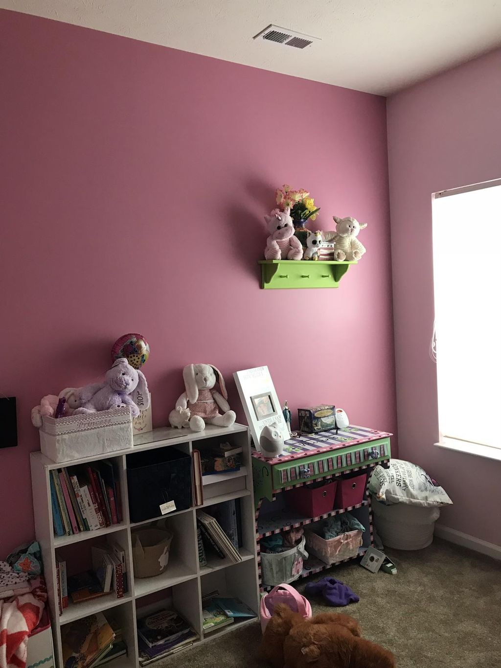 It's pink...very, very pink.