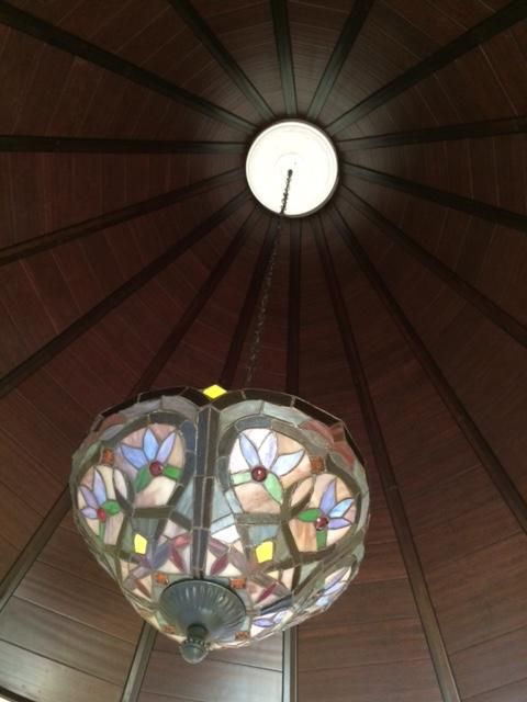 Re-wire a ceiling light into a chandelier