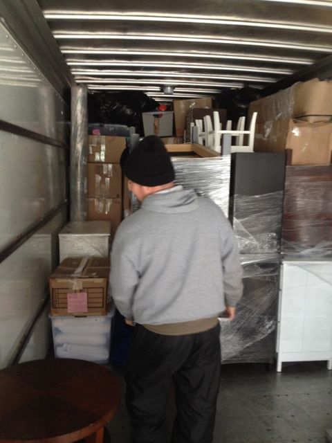 Movers Sofiane and Zach doing what they do.