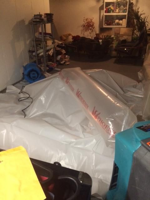 Tent Drying Used To Salvage Delicate Items