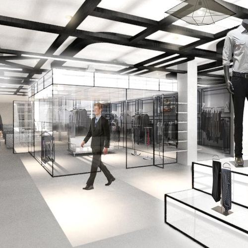Men's Store Design Rendering
(See full project on 